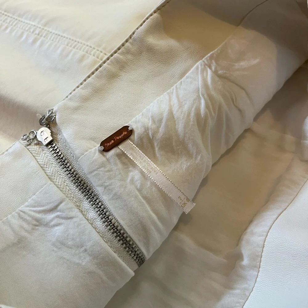 Free People faux white leather mini skirt - Picture 4 of 4